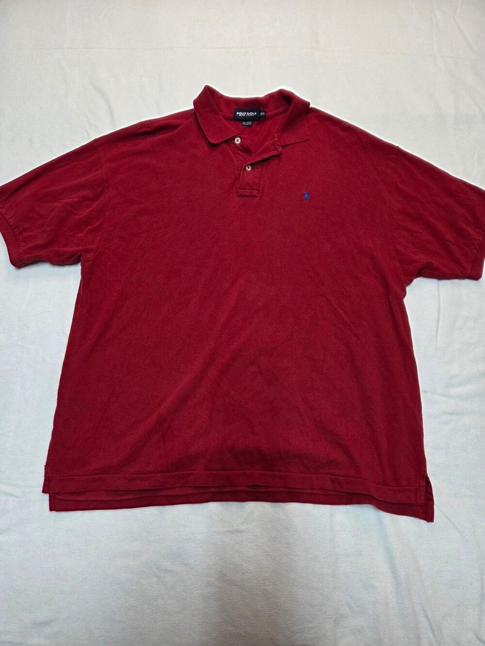 Polo Golf by Ralph Lauren Men's Burgundy Short-Sleeve Polo S XXL